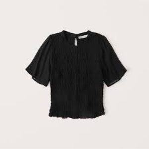 Abercrombie women’s smocked top in Black